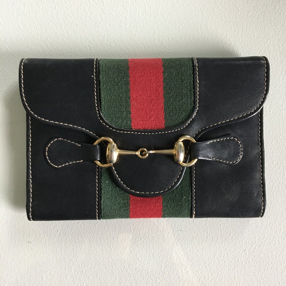 Gucci Vintage Envelope Horsebit Wallet Clutch